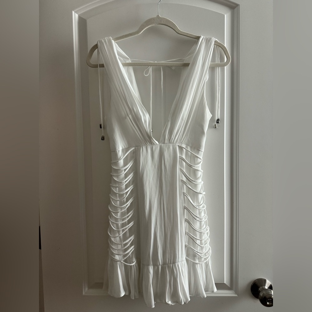 White mini dress